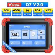 XTOOL D7 V2.0 Ai-Assisted Bidirectional OBD2 Scanner Full System Diagnostic Coding Key Programmer