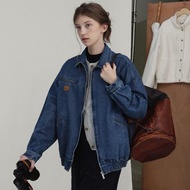 中古感 / 復古飛行員夾克外套 / 牛仔