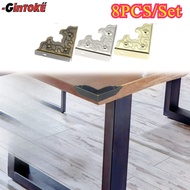 SIKU 8PCS Copper/Gold Silver Vintage Iron Angle Plate/ Back Corner Protector Wooden Box Elbow Box Su