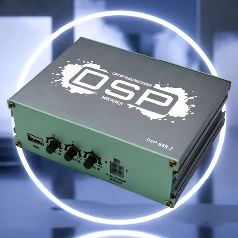 DSP Car Power Amplifier 6-Channel Output DSP Car Equalizer Navigation Sound Quality Enhancement Effe