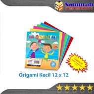 Small Origami Paper 100 Sheets Sidu / Small Kindergarten Folding Paper 12x12 Origami Sinar Dunia 12 