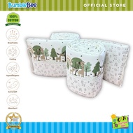 Bumble Bee Baby Cot Bumper (2 Pcs) (Premium Cotton Jersey Knit)