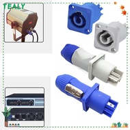 TEALY Powercon Connector, 3 PIN 250V NAC3FCA NAC3FCB AC Male Plug, 20A Aviation Socket 20A Socket Blue White Stage Light LED Power Cable Plug Stage Light LED Screen