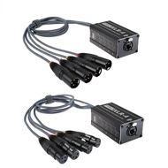 male female RJ45 To XLR Audio Cable DMX Splitter For Snake Cable Network Extension Of Stage Or Studi