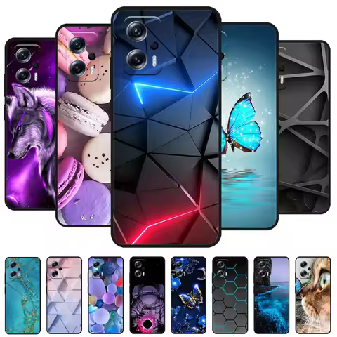 For Cover Poco X4 GT 5G Case Wolf Cat Lion silicon Soft TPU Back Capas For Xiaomi Poco X4 GT Phone C