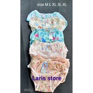 CD Celana dalam wanita katun murah motif bunga