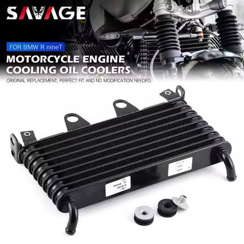 For BMW R nineT Motorcycle Engine Oil Cooler Cooling Radiator Accessories R nine T Scrambler Racer P