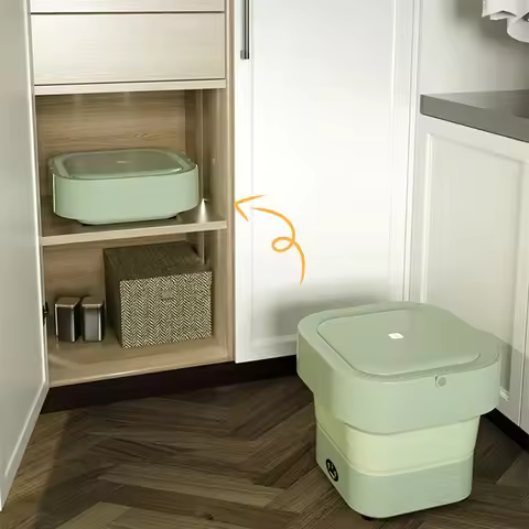 Portable Washing Machine, 4.5L Small Washing Machine,Foldable Washing Machine with Spin-Dry Basket,M