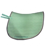 Quilted Saddle Pad With Small Wavy Plaid. Attractive Quality Saddle Pad At Entry-Level Price. Inhere