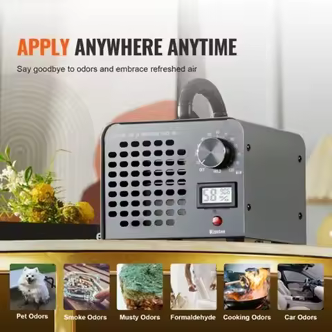 Ozone Generator 60g Ozone Machine Odor Remover High Capacity Commercial/Industrial Ozone Generator H