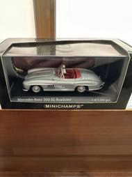 1/43 Minichamps Mercedes Benz 300SL Roadster 1959 silver