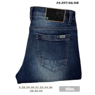 👖กางเกงยีนส์ แบรนด์F4 ยีนส์ยืด รุ่นF4-397 (ซิปYKK) #งานห้าง Made in Thailand