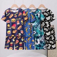 [4 Sets Randomly Sent 2 Sets]Tween Boys Pajamas Spring/Summer New Fashion Hot-Selling Elements Hambu