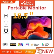 HGFRTEE 18.5 Inch FHD 1080P Portable Monitor 100Hz Gaming Office 100%sRGB Viewing Laptop Screen Exte
