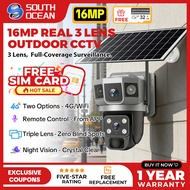 【Free Sim Card+32G SD Card】16MP 4G SIM Solar CCTV Camera Outdoor Waterproof Cellphone With Voice Nig