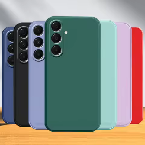 For Samsung A57 Case Cover Samsung A57 Capas New Bumper Shockproof Liquid Silicone Original TPU Soft