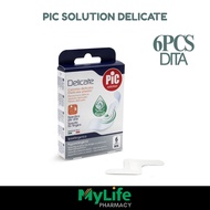 PIC SOLUTION DELICATE PLASTER FOR FINGERS 6PCS DITA | HYPOALLERGENIC