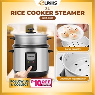 ♞,♘,♙Elayks 3L Large Capacity Rice Cooker Steamer and Non-stick Multifunction Cooker good for 3-5 p