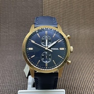 Fossil FS5436 Townsman Chronograph Navy Leather Men's Watch