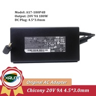 Original Chicony A17-180P4B A180A063P 20V 9A 180W Power Supply Laptop Charger AC Adapter 4.5x3.0mm D