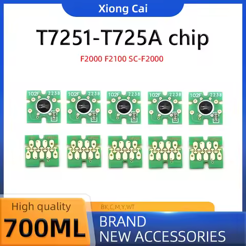 T7251 T725A Chip ink cartridge chip，for Epson F2000 F2100 SC-F2000 SC-F2100 Printer Ink chip