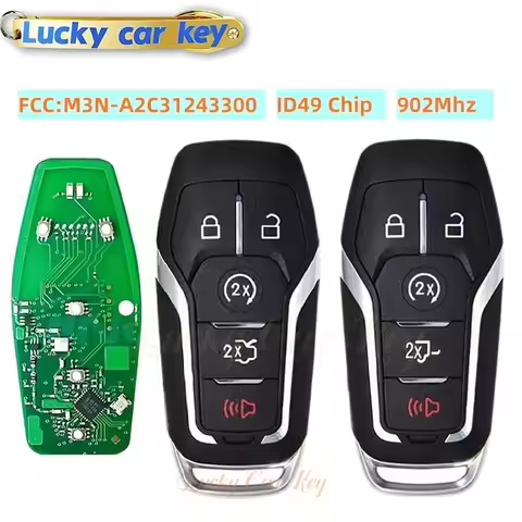 Lucky M3N-A2C31243300 ID49 902Mhz Smart Key For Ford F-150 350 450 550 Edge Explorer Mustang 2015-20