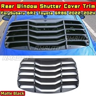 BRZ GR86 Rear Window Louver Shutter Cover Matte Black DC Style For Subaru BRZ Toyota GR86 2022-2024 