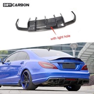 On sale Carbon Fiber Car Rear Bumper Diffuser Lip for Benz CLS Class W218 CLS550 CLS63 AMG 2015-2019