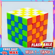 (BUY 1 - GET 1 FREE) [Super hot] Rubik's Cube 5x5x5 MS Magnetic 2020 stickerless - FREE RUB HOLDER