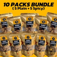 10 PACKS BUNDLE-Bagnet Chicharon by MTG ( 5 PLAIN + 5 SPICY)