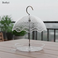 Bothyi Plastic Avian Feeder Hanging Design Water-Resistant Avian Feeder Large Capacity Garden Supply