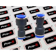 Pro-s PG Union Straight Reducer Pneumatic Fitting, Reducing sizes 6-4, 8-4, 8-6, 10-6, 10-8, 12-8, 1