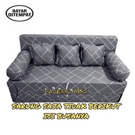 Cover/sarung sofabed busa inoac tebal 20cm no 1, 2, 3, 4 / Sprei resleting sofabed busa inoac dan ro