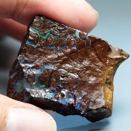 77.68 ct พลอยแท้ ก้อนโบลเดอร์ โอปอล ออสเตรเลีย ชิ้นใหญ่ หลายสี Australian Boulder Opal