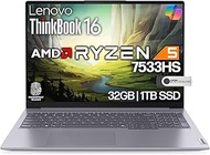 Lenovo ThinkBook 16 G6 Business Laptop 40.6 cm FHD+, Intel 10 Core i7-1355U, 32 GB DDR5, 1 TB NVMe, 