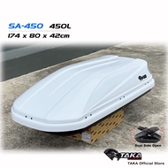 TAKA SA-450 Car Roof Box [Explorer Series] [XL Size] [White] Cargo ROOFBOX