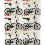 READY STOCK 2022 New Voice G9 24 inch wheel Folding Bike 24speed 3x8sp