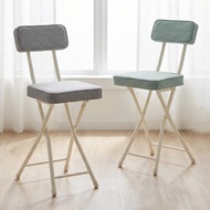MH家居 韓系方形折疊靠背椅凳 折疊椅 折疊椅凳 靠背