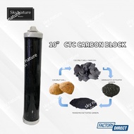 CTC Carbon Block Water Filter replacement cartridge for Standard CTC Housing Water Filter - Short Mo