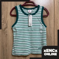 GU 60245N059A 80 SIZE MEDIUM Womens Tank Top Multi Border MO IC+E 52 Green Pink Colors