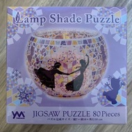 全新日版正貨 Disney Lamp Shade puzzle 迪士尼3D立體砌圖燈 80塊 LED 拼圖燈 公主  Frozen Elsa Anna Olaf Glass Mosaic