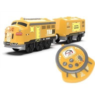 Motorized Train for Kids, Remote Control Locomotive Train Toy for Wooden Tracks, Battery Powered Ele