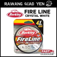 BERKLEY FIRELINE CRYSTAL WHITE BRAIDER LINE FISHING LINE READY STOCK