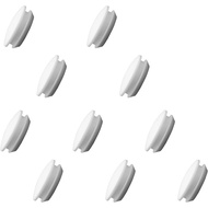 10pcs 5/8 Inch (16mm) White Button Plugs, Snap in Locking Tube Plugs Fit for 15.5mm-17mm Hole