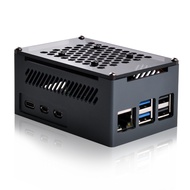 52Pi Raspberry Pi 5 Aluminum Case, PWM Speed Adjustment Strong Cooling Air Fan for Raspberry Pi 5