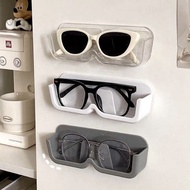 New Eyeglasses Organizer Wall Mounted Punch Free Glasses Storage Box Sunglasses Display Rack Decorat