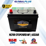 (Delivery & Installation @ Own Pickup) Otopower NS70R 65D26R / 75D26R  Mf Battery Car Battery For Pr