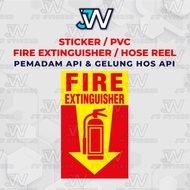 Fire Extinguisher / Pemadam Api / Sticker Pemadam Api / Anak Panah Pemdam Api