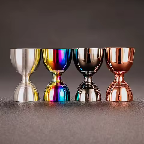 Stainless Steel Cocktail Jigger 30ml/60ml Bar Jigger Bell Jigger Measuring Liquor Shot Cup Drink Mix