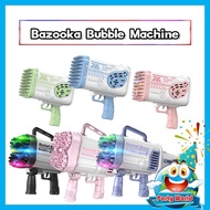 Children's Rocket Launcher Colorful Light Bubble Machine Bazooka Bubble Machine Kids Electric Chargi